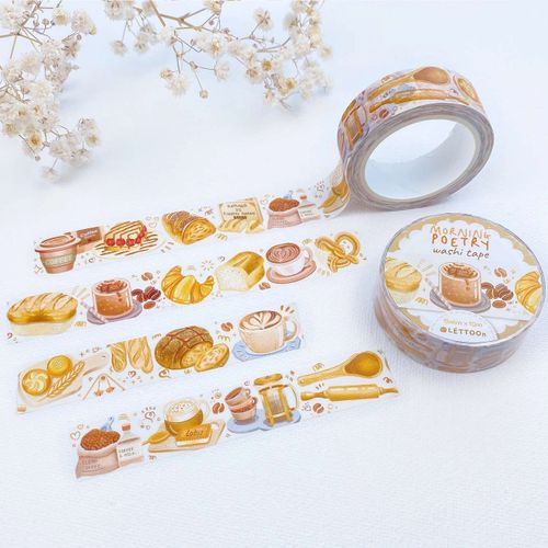 Washi tape Lettoon - Morning Poetry 15 mm