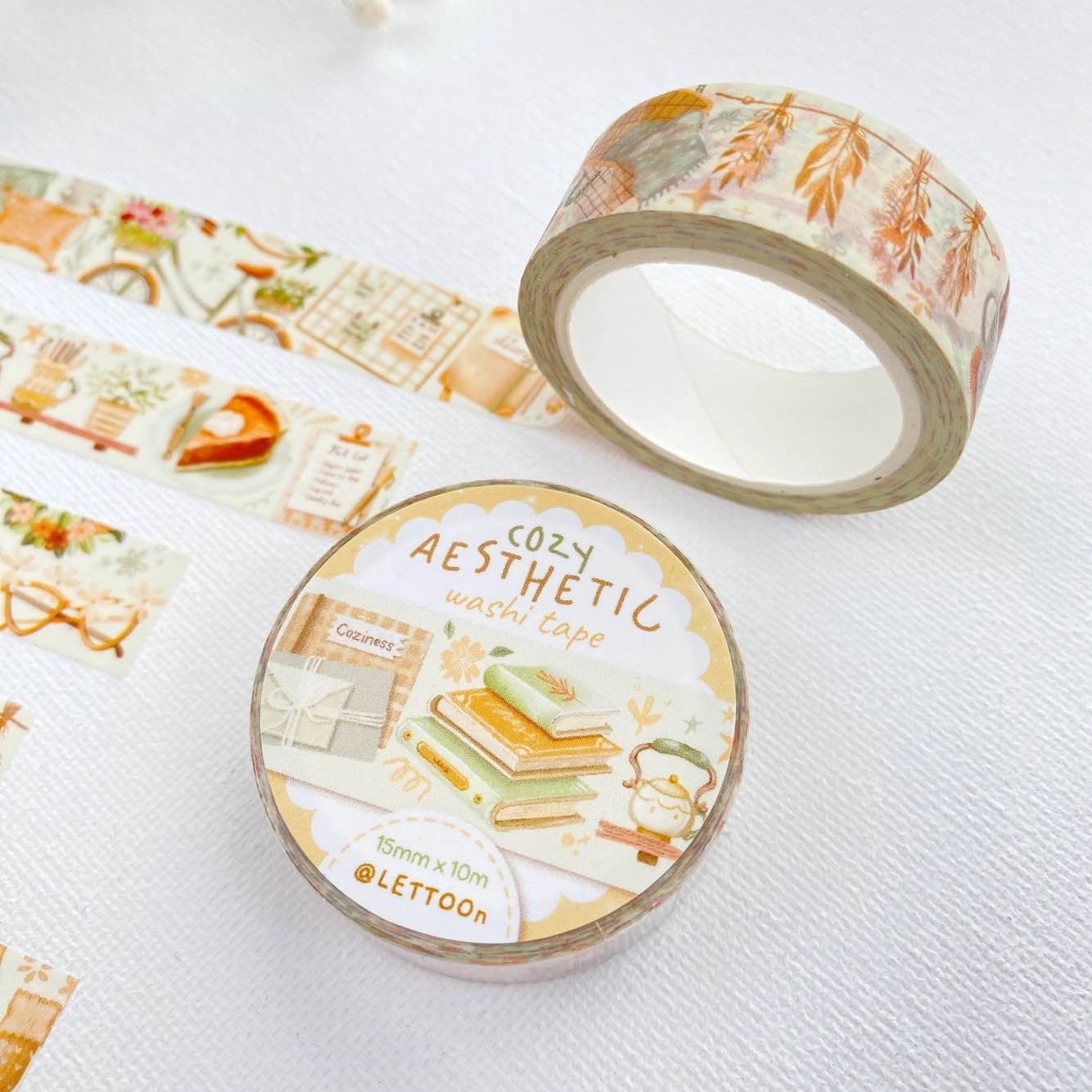 Washi tape Lettoon - Cozy Aesthetic 15 mm