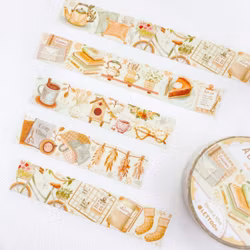 Washi tape Lettoon - Cozy Aesthetic 15 mm