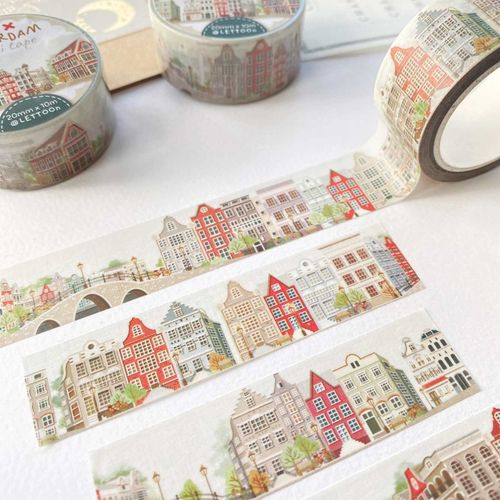 Washi tape Lettoon - Amsterdam 20 mm