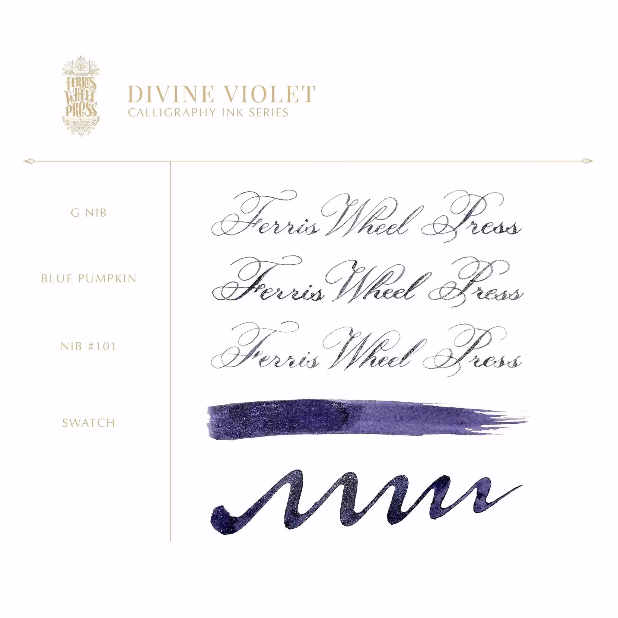 Ferris Wheel Press Calligraphy Ink - Divine Violet 28 ml