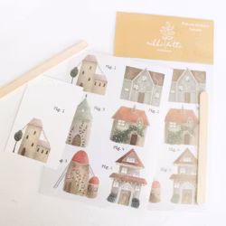 Rub-on Stickers Nikki Dotti - Houses