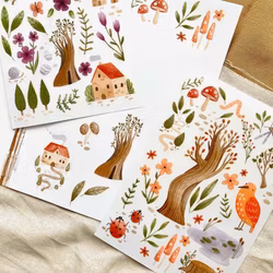 Rub-on Stickers Nikki Dotti - Garden