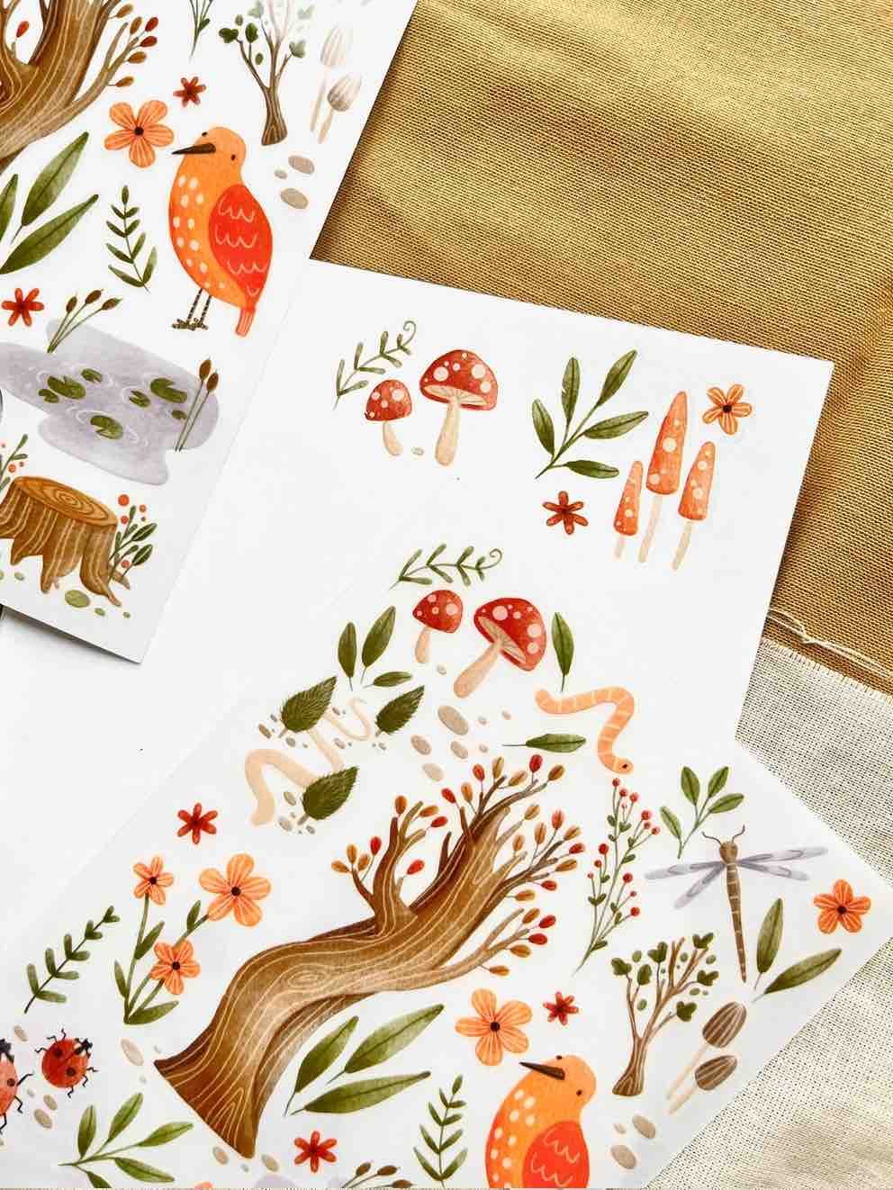 Rub-on Stickers Nikki Dotti - Garden