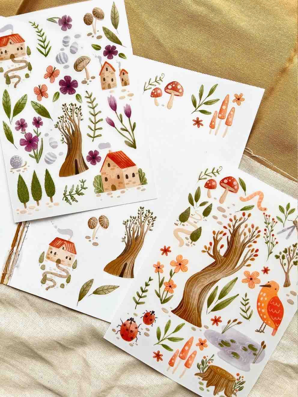 Rub-on Stickers Nikki Dotti - Garden