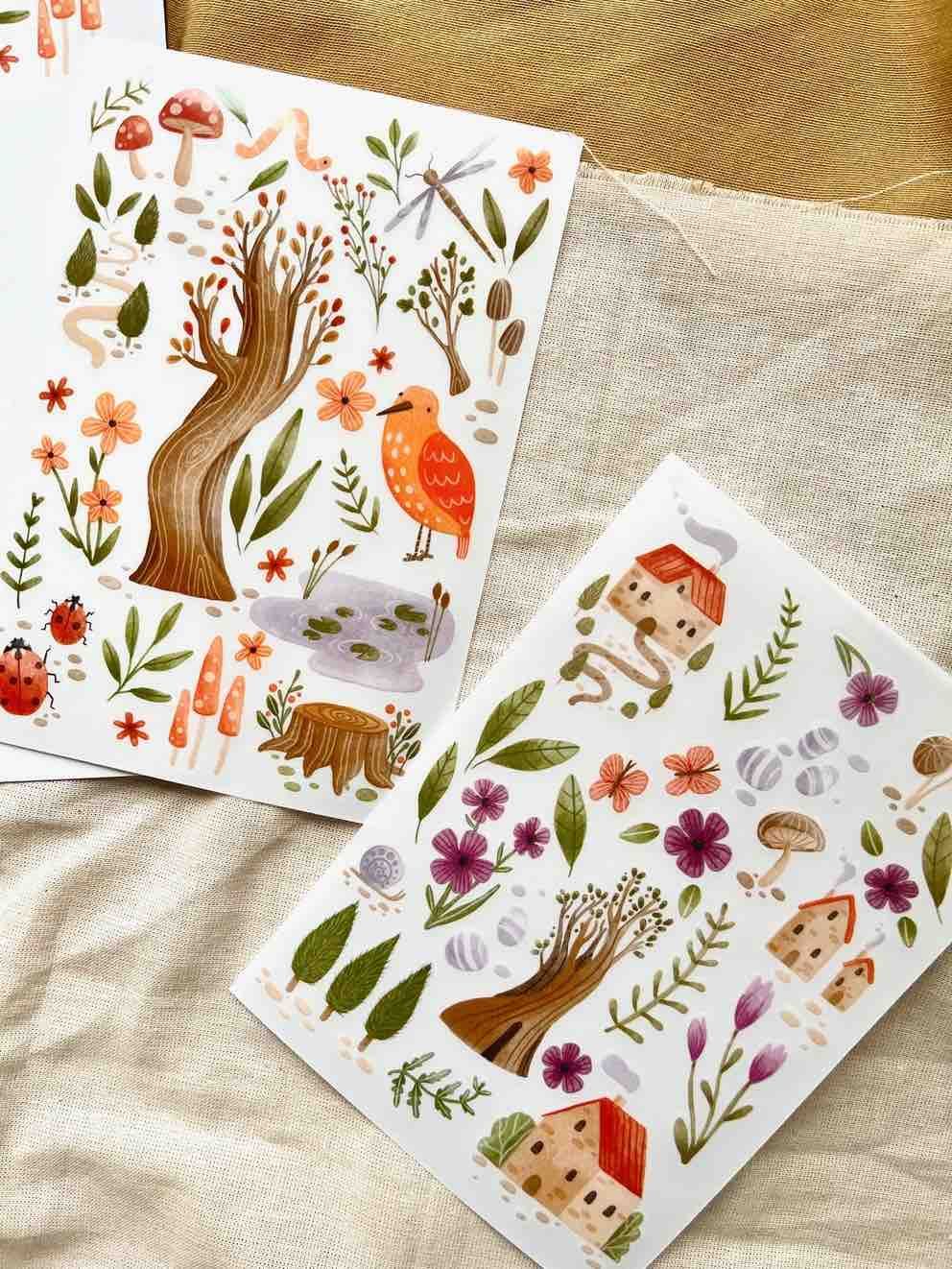 Rub-on Stickers Nikki Dotti - Garden