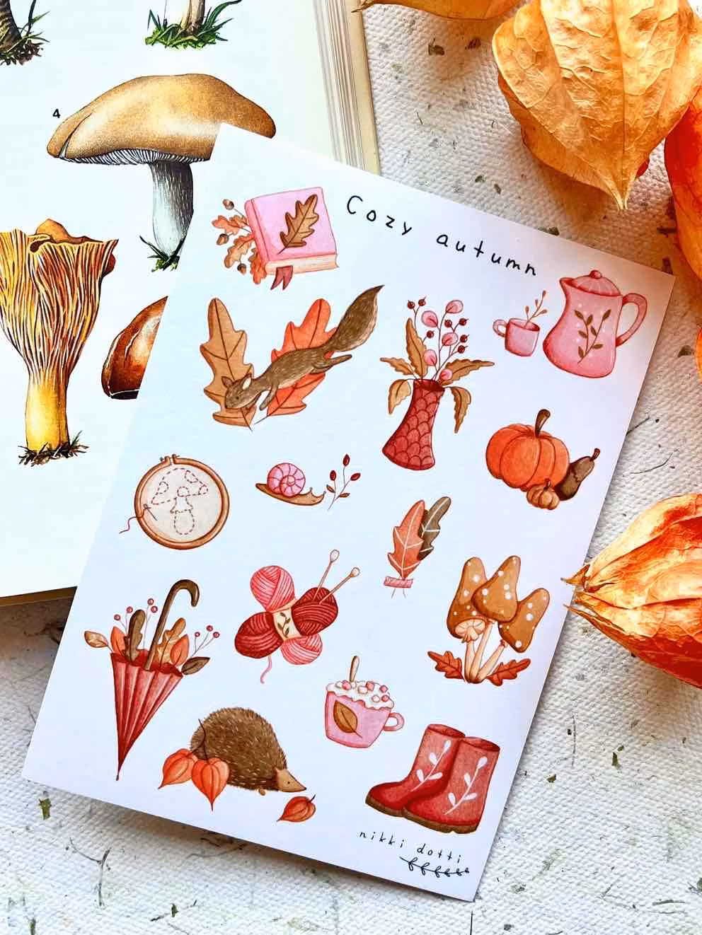 Washi Stickers Nikki Dotti - Cozy Autumn