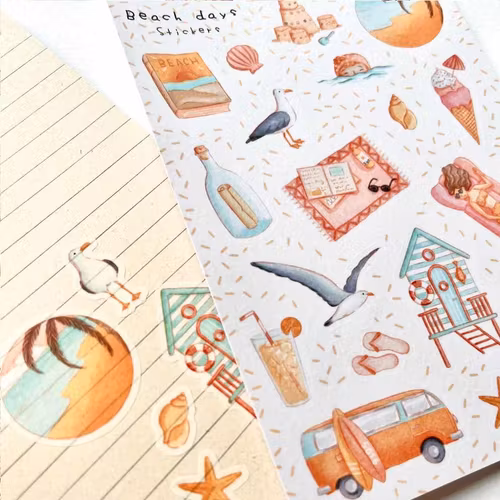 Washi Stickers Nikki Dotti - Beach Days