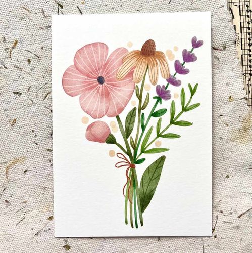 Vykort Nikki Dotti - Wild Bouquet