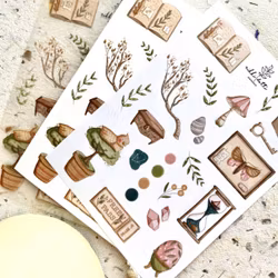 Washi Stickerset Nikki Dotti - Tiny Treasures 6 st ark