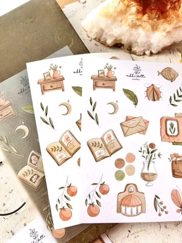 Washi Stickerset Nikki Dotti - Tiny Treasures 6 st ark