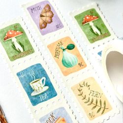 Washi tape Nikki Dotti - Cozy Postage Stamps 25 mm