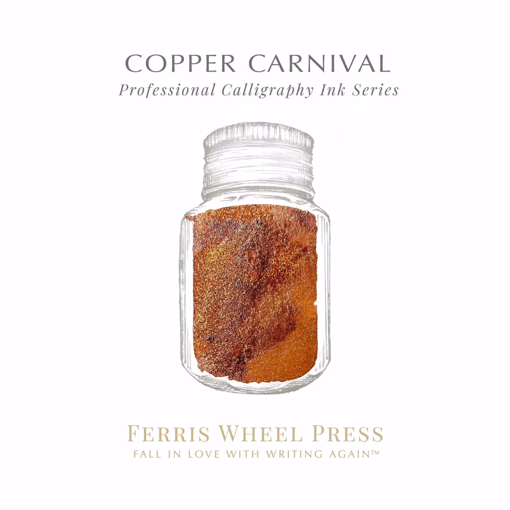 Ferris Wheel Press Calligraphy Ink - Copper Carnival 28 ml