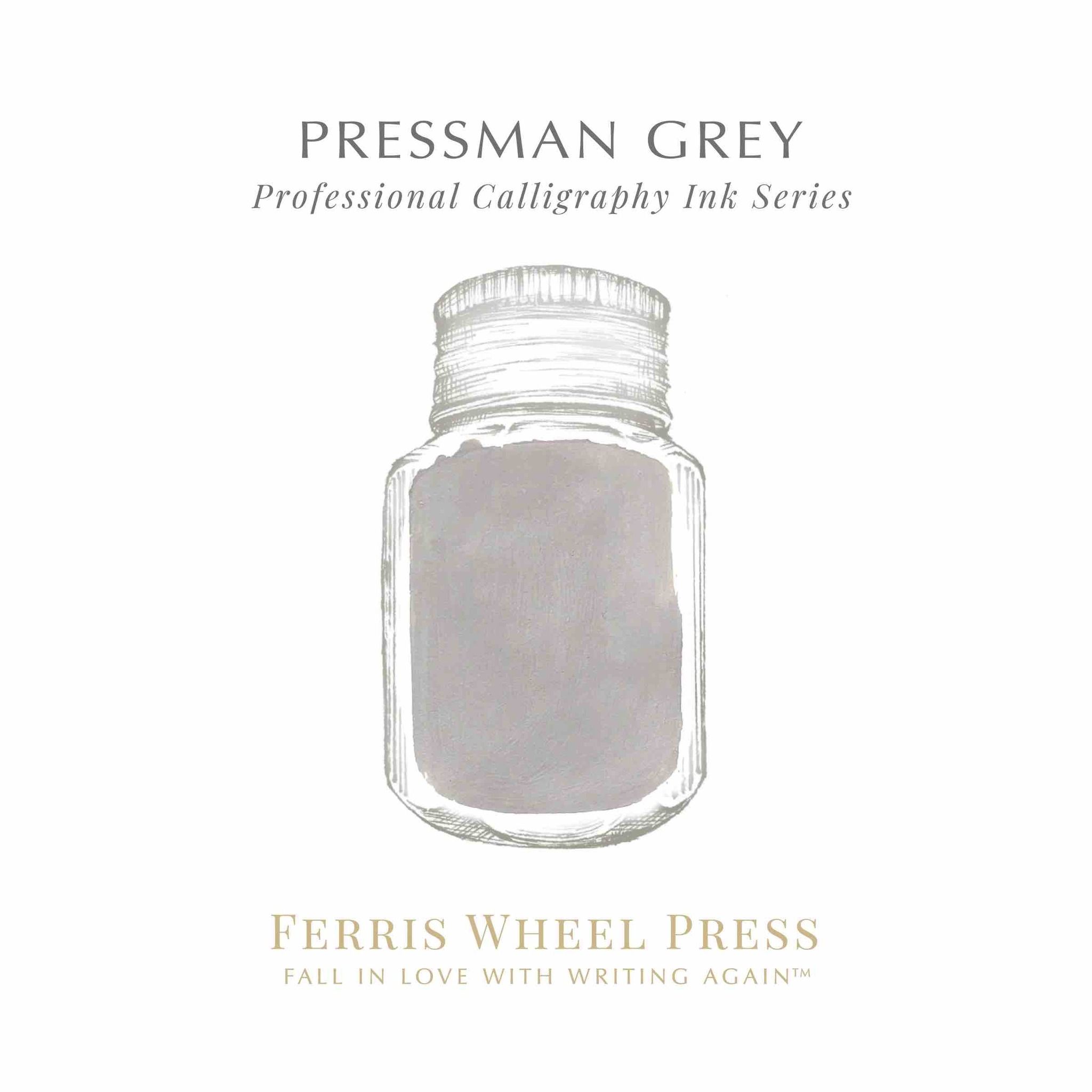 Ferris Wheel Press Calligraphy Ink - Pressman Grey 28 ml