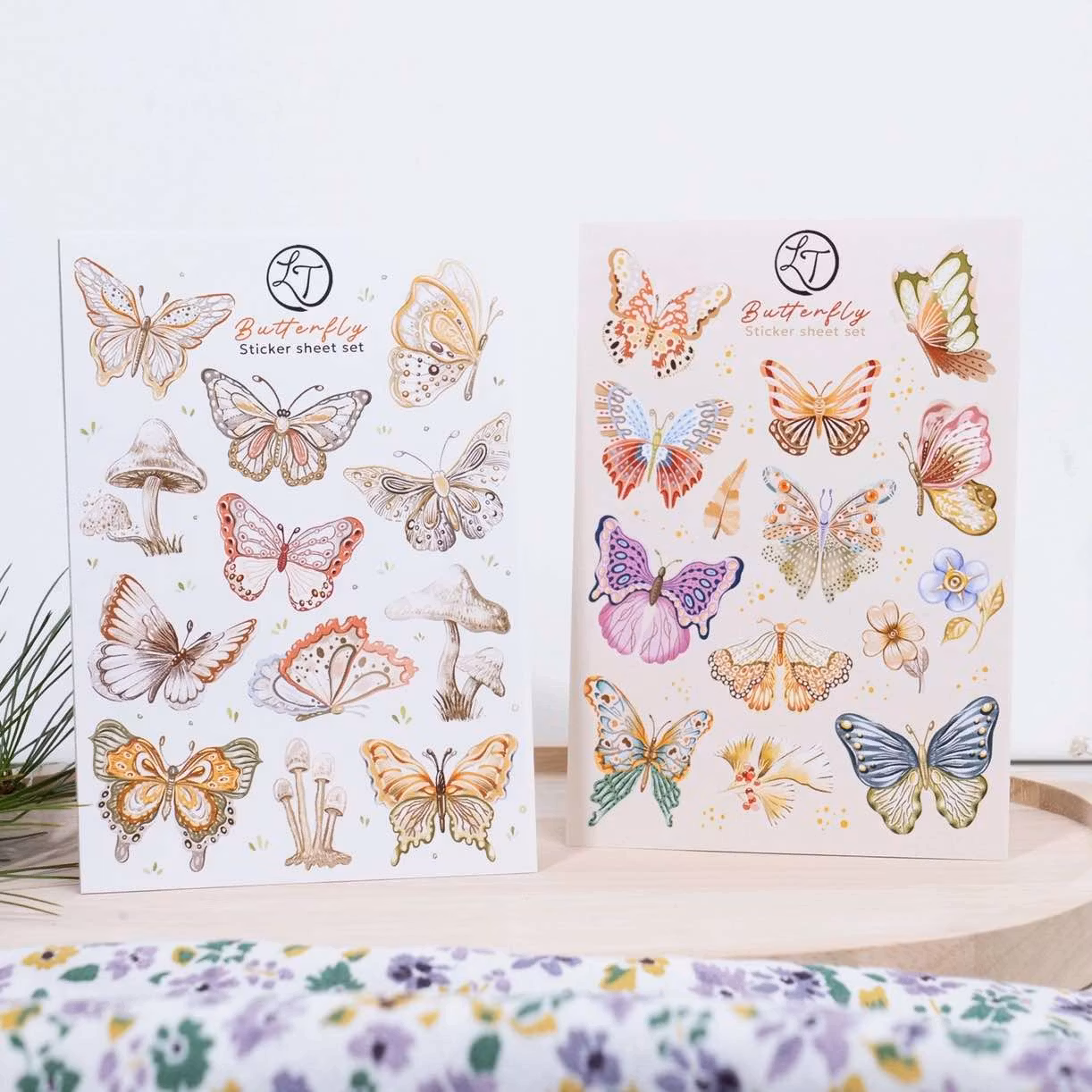 Stickers Lettoon - Butterfly Sticker Set 2 ark