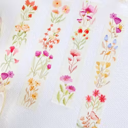 Washi tape Lettoon - Lovely Flower 15 mm