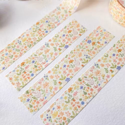 Washi tape Lettoon - Blooming Flower 15 mm