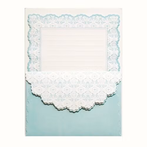 Brevpapper Tsutsumu Company - Arabesque Blue