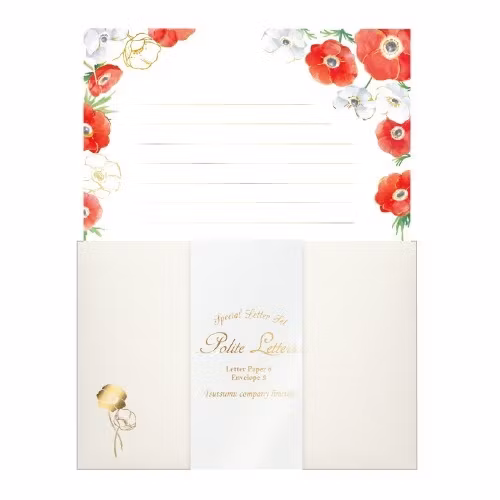 Stationery set Tsutsumu Company - Anemone