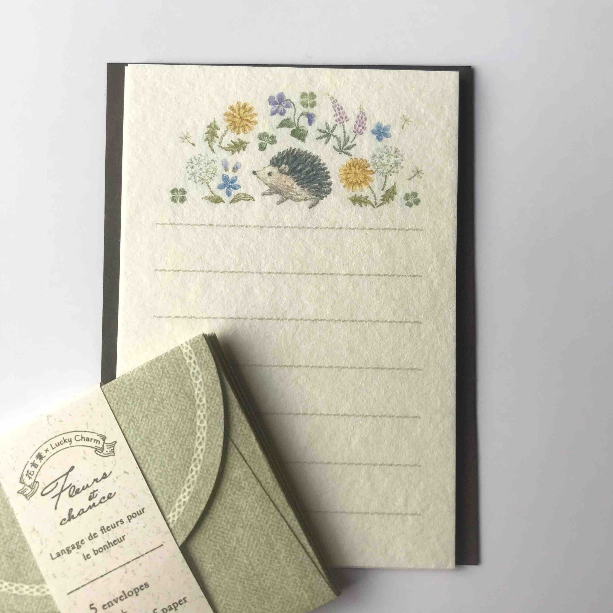 Stationery set Nuku - Hedgehog Mini