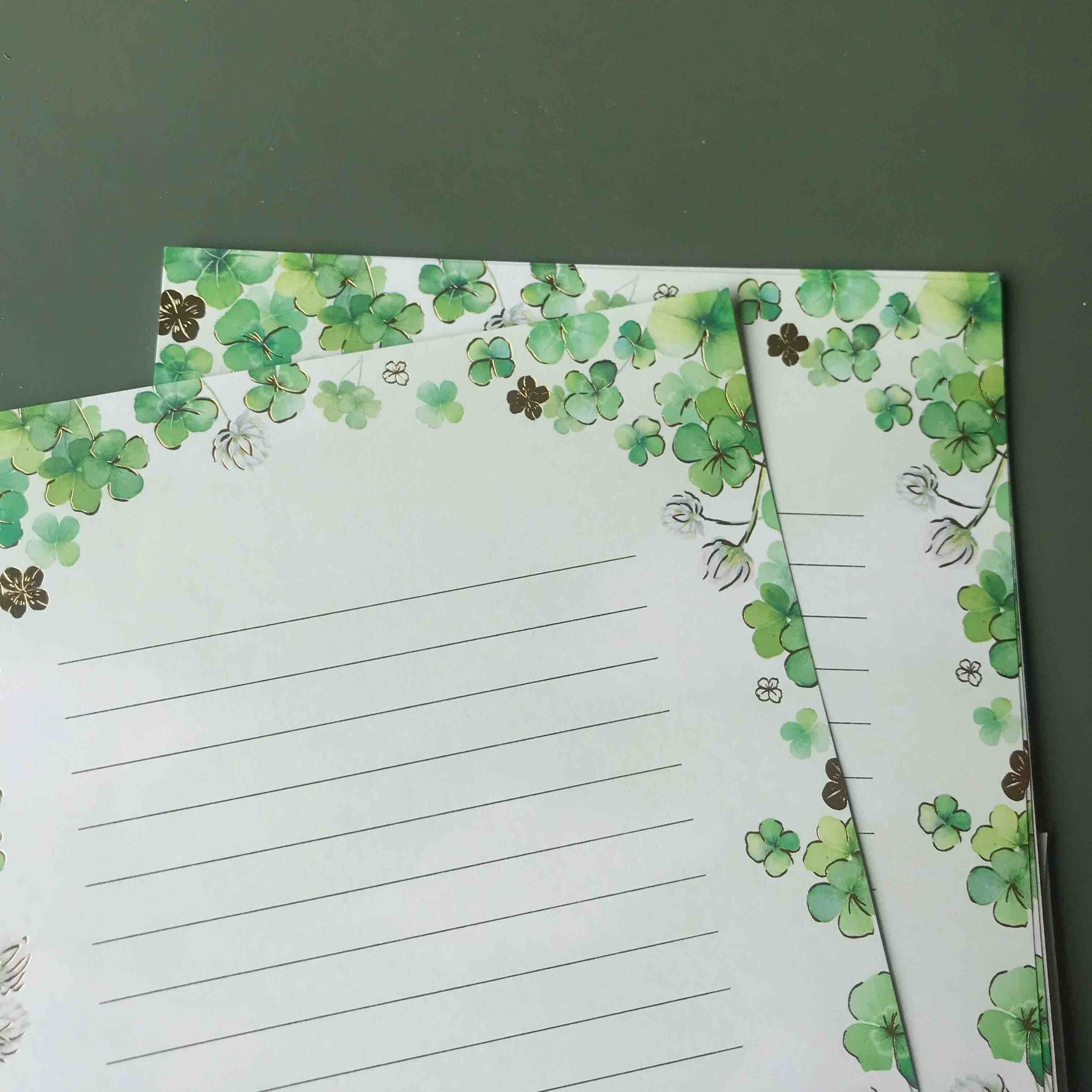 Stationery set Tsutsumu Company - Wish Clover