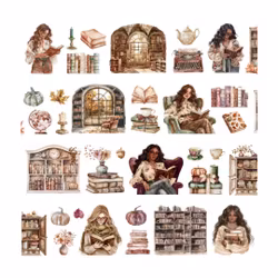 Penpaling Paula PET Tape (Pre-Cut) - Library 60 mm