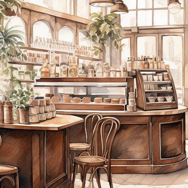 Vykort Penpaling Paula - Cafeteria