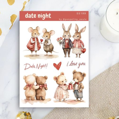 Stickers Penpaling Paula - Date Night