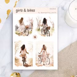 Stickers Penpaling Paula - Girls and Bikes
