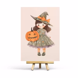 Postcard Penpaling Paula - Halloween Doll