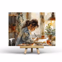 Postcard Penpaling Paula - Home Office