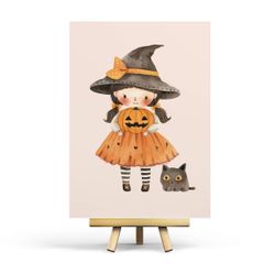 Postcard Penpaling Paula - Witch and Cat