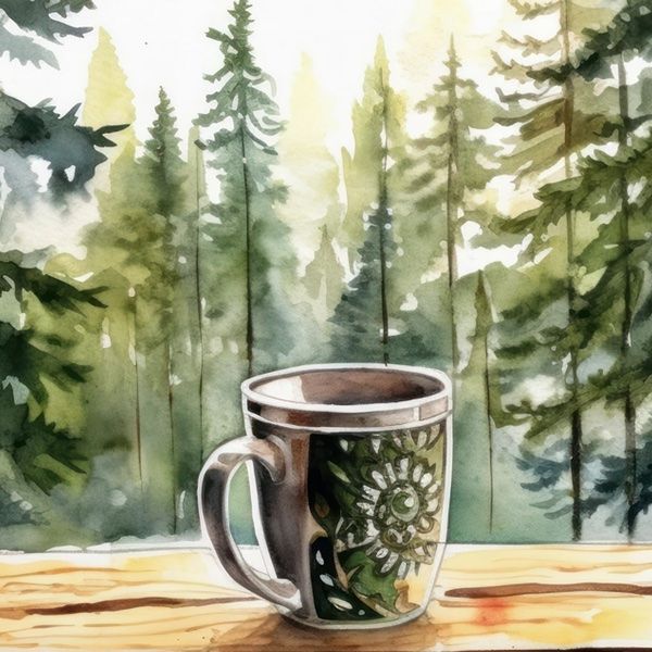 Vykort Penpaling Paula - Coffee and Nature