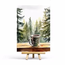 Postcard Penpaling Paula - Coffee and Nature