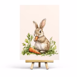 Postcard Penpaling Paula - Carrot Bunny