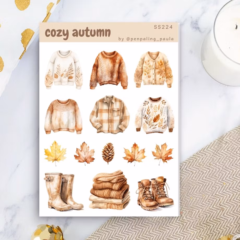 Stickers Penpaling Paula - Cozy Autumn