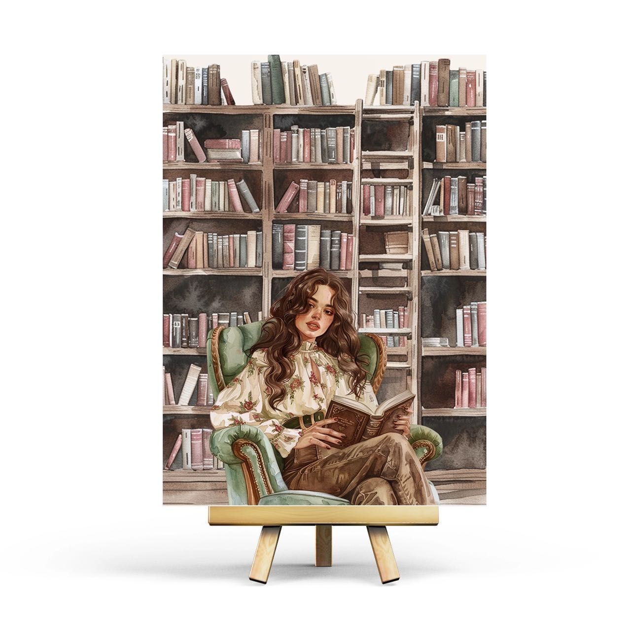 Vykort Penpaling Paula - Cozy Reading