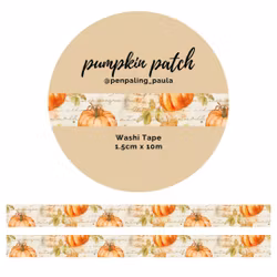Washi Tape Penpaling Paula - Pumpkin Patch 15 mm