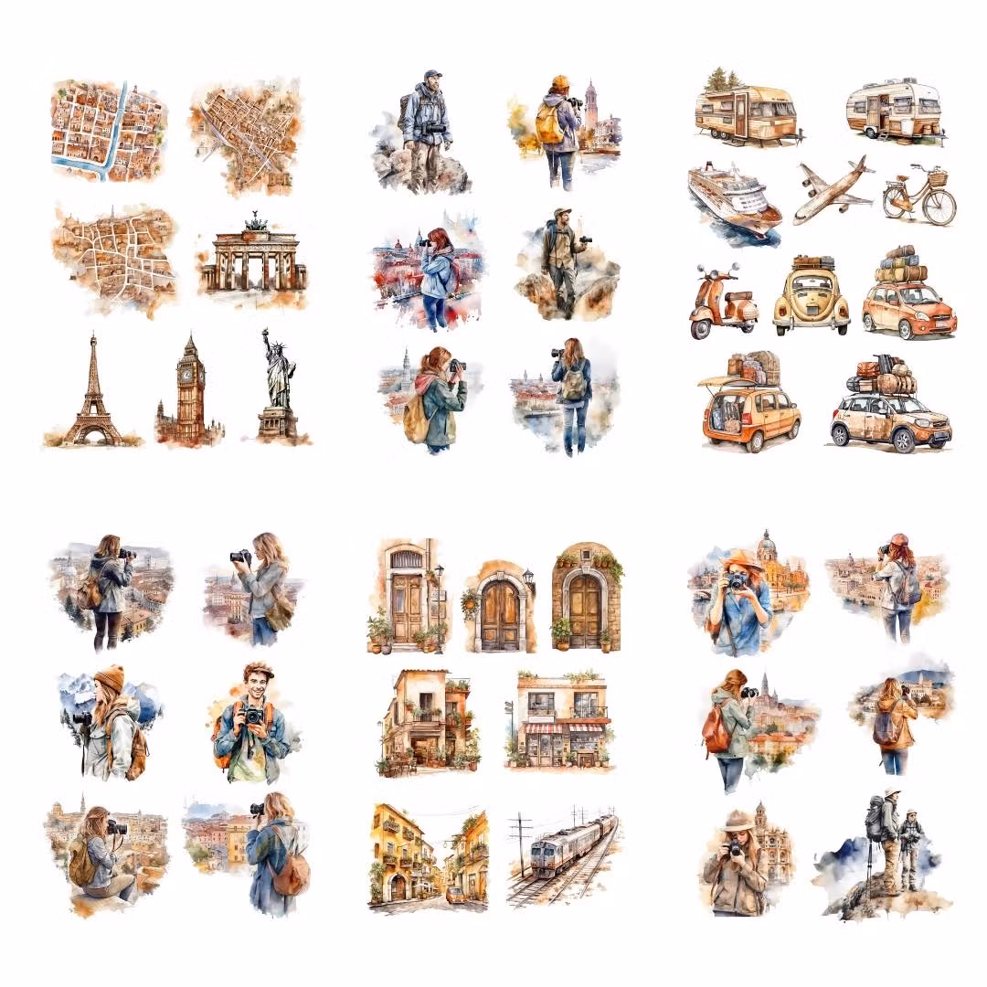 Stickers Penpaling Paula - Travel the World 15 ark
