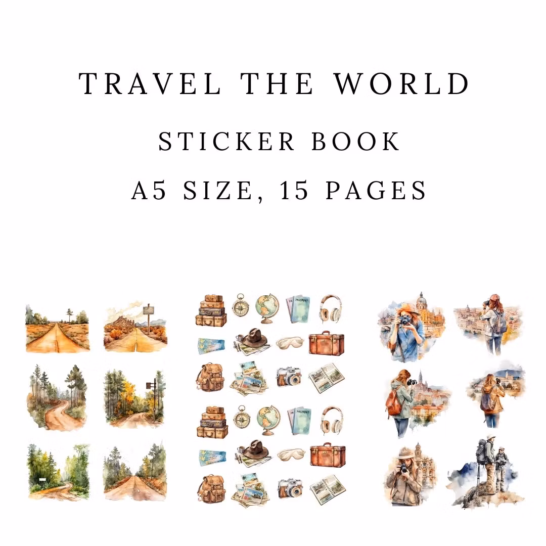 Stickers Penpaling Paula - Travel the World 15 ark