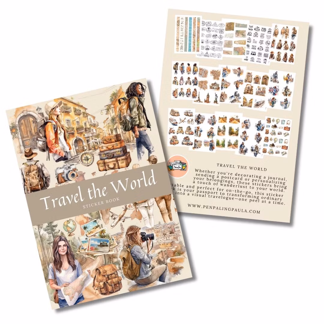 Stickers Penpaling Paula - Travel the World 15 ark