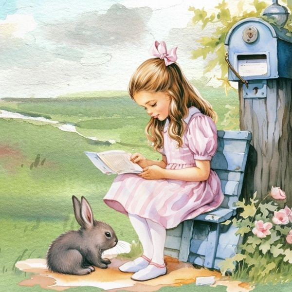 Postcard Penpaling Paula - Retro Kid
