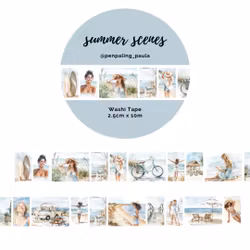 Washi Tape Penpaling Paula - Summer Scenes 25 mm