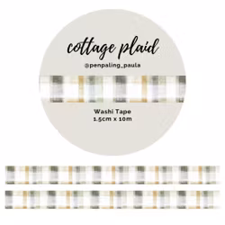 Washi Tape Penpaling Paula - Cottage Plaid 15 mm