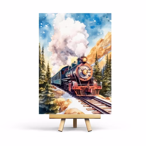 Postcard Penpaling Paula - Train