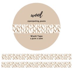 Washi Tape Penpaling Paula - Wool 15 mm
