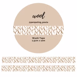 Washi Tape Penpaling Paula - Wool 15 mm