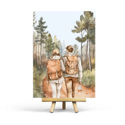 Card Penpaling Paula - Hiking Together