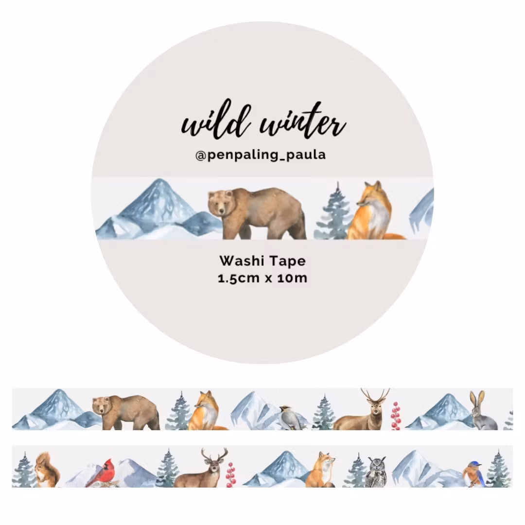 Washi Tape Penpaling Paula - Wild Winter 15 mm