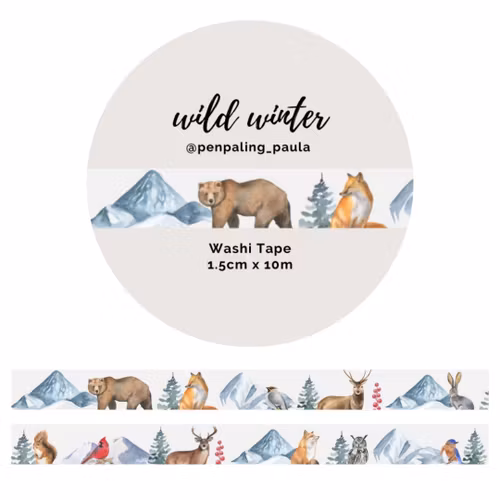 Washi Tape Penpaling Paula - Wild Winter 15 mm
